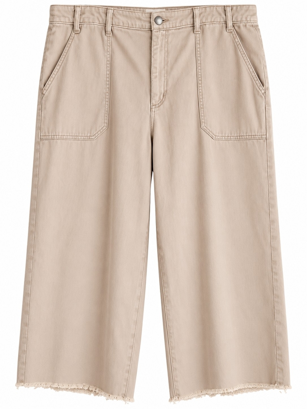 Universal Thread High Rise Wide Leg Khaki Pants 17R Raw Hem